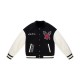 Trust Over Love Black Varsity Jacket Trust Over Love Black Varsity Jacket