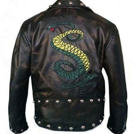 Tunnel Snakes Rule Black Leather Jacket