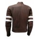 Unique Vintage Look Distressed Men Brown Leather Jacket Unique Vintage Look Distressed Men Brown Leather Jacket