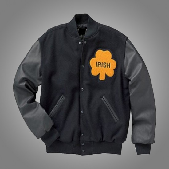 University Of Notre Dame Rudy Ruettiger Irish Bomber Jacket University Of Notre Dame Rudy Ruettiger Irish Bomber Jacket