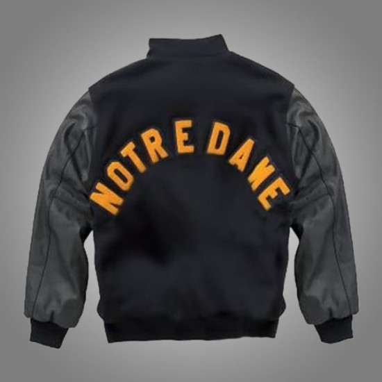 University Of Notre Dame Rudy Ruettiger Irish Bomber Jacket University Of Notre Dame Rudy Ruettiger Irish Bomber Jacket