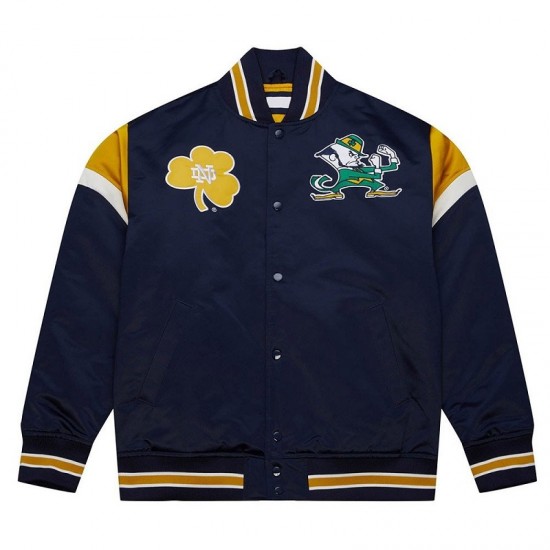 University of Notre Dame Heavyweight Satin Jacket University of Notre Dame Heavyweight Satin Jacket