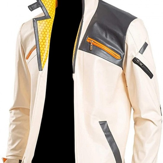 Valorant Phoenix Fiery Leather Jacket Valorant Phoenix Fiery Leather Jacket
