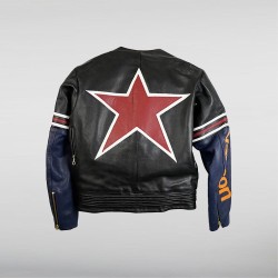 Vanson One Star Biker Black Leather Jacket