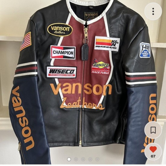 Vanson One Star Biker Black Leather Jacket Vanson One Star Biker Black Leather Jacket