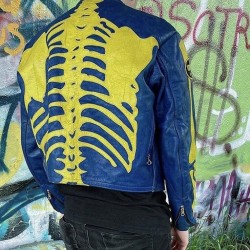 Vanson Skeleton Bones Leather Jacket