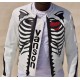 Vanson Skeleton White Leather Jacket Vanson Skeleton White Leather Jacket