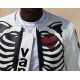 Vanson Skeleton White Leather Jacket Vanson Skeleton White Leather Jacket
