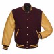 Mens Classic Letterman Baseball Wool & Genuine Leather Varsity Bomber Jacket Mens Classic Letterman Baseball Wool & Genuine Leather Varsity Bomber Jacket