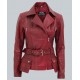 Victoria Womens Burgundy Moto Jacket Victoria Womens Burgundy Moto Jacket