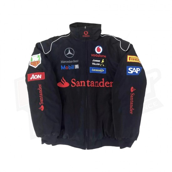 Vintage Edition Black Mercedes F1 Jacket Vintage Edition Black Mercedes F1 Jacket