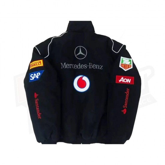 Vintage Edition Black Mercedes F1 Jacket Vintage Edition Black Mercedes F1 Jacket