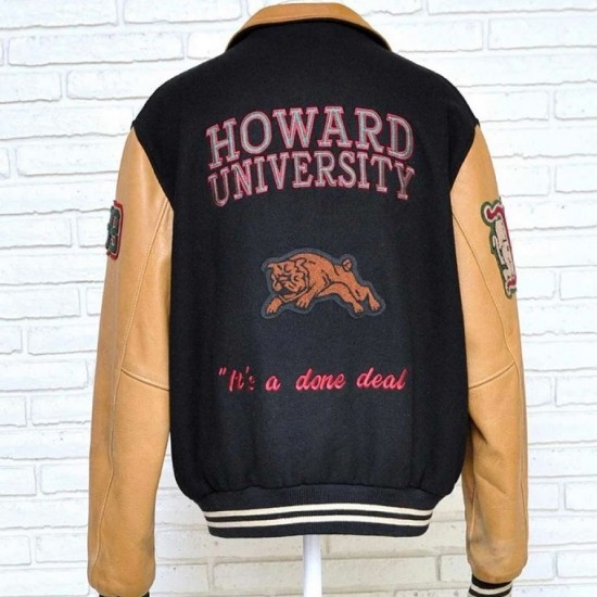 Vintage Howard University HBCU Black and Brown Letterman Jacket Vintage Howard University HBCU Black and Brown Letterman Jacket
