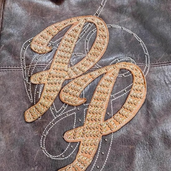 Vintage Rare Pelle Pelle By Mark Buchanan Full Zip Leather Jacket