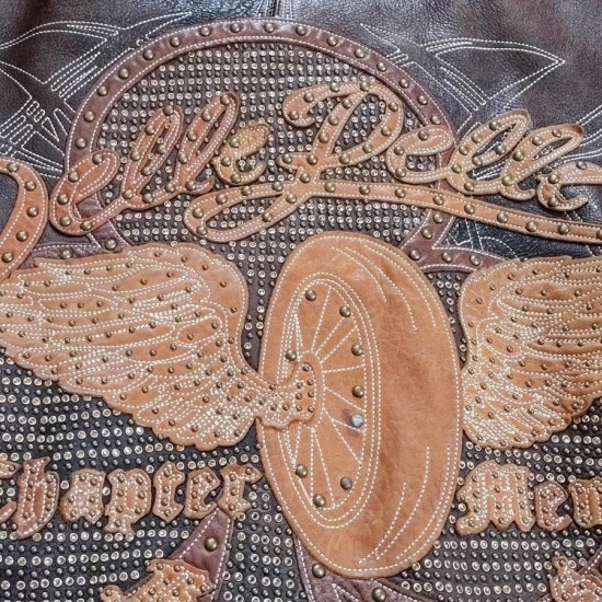 Vintage Rare Pelle Pelle By Mark Buchanan Full Zip Leather Jacket