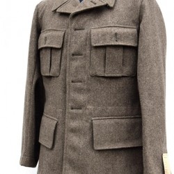 Vintage Swedish Army Fitted Wool Coat
