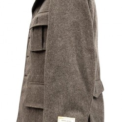 Vintage Swedish Army Fitted Wool Coat