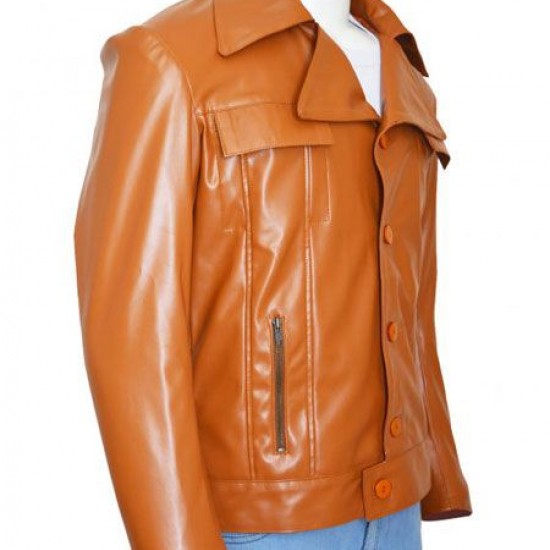 Vinyl Bobby Cannavale Brown Leather Jacket Vinyl Bobby Cannavale Brown Leather Jacket