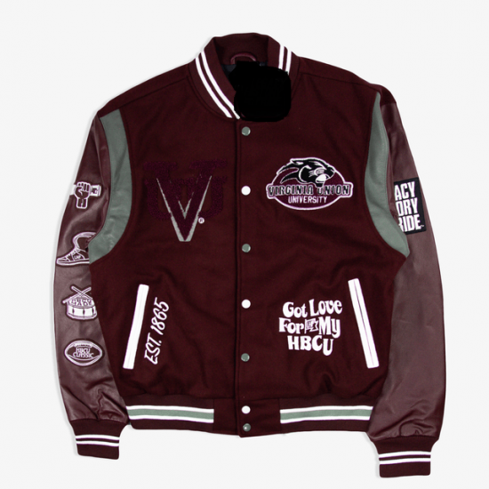 Virginia Union University Motto Varsity Jacket Virginia Union University Motto Varsity Jacket