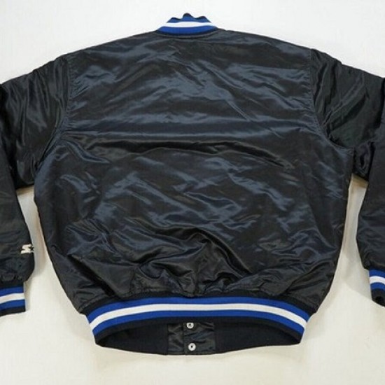 Vtg Very Rare Orlando Magic Black Satin Bomber Jacket Vtg Very Rare Orlando Magic Black Satin Bomber Jacket