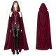 Wandavision 2021 Scarlet Witch Cosplay Costume Cloak Crown Outfit Wandavision 2021 Scarlet Witch Cosplay Costume Cloak Crown Outfit