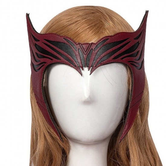 Wandavision 2021 Scarlet Witch Cosplay Costume Cloak Crown Outfit Wandavision 2021 Scarlet Witch Cosplay Costume Cloak Crown Outfit