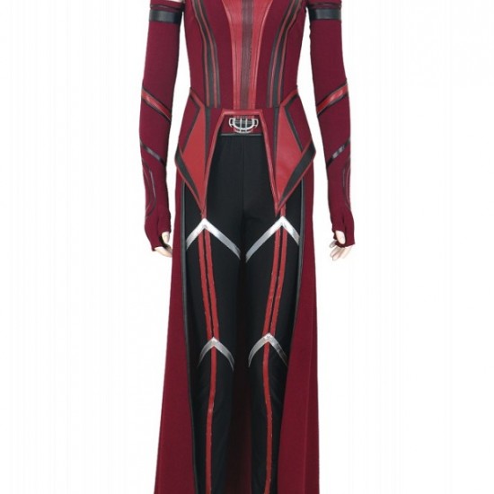Wandavision Scarlet Witch Cosplay Costume Outfits Halloween Carnival Suit Wandavision Scarlet Witch Cosplay Costume Outfits Halloween Carnival Suit