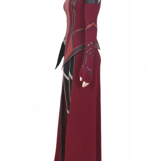 Wandavision Scarlet Witch Cosplay Costume Outfits Halloween Carnival Suit Wandavision Scarlet Witch Cosplay Costume Outfits Halloween Carnival Suit