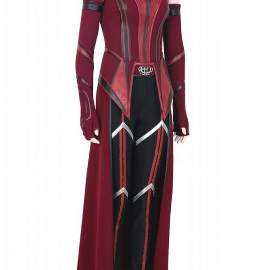 Wandavision Scarlet Witch Cosplay Costume Outfits Halloween Carnival Suit Wandavision Scarlet Witch Cosplay Costume Outfits Halloween Carnival Suit