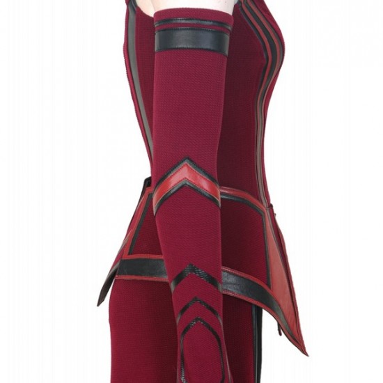 Wandavision Scarlet Witch Cosplay Costume Outfits Halloween Carnival Suit Wandavision Scarlet Witch Cosplay Costume Outfits Halloween Carnival Suit