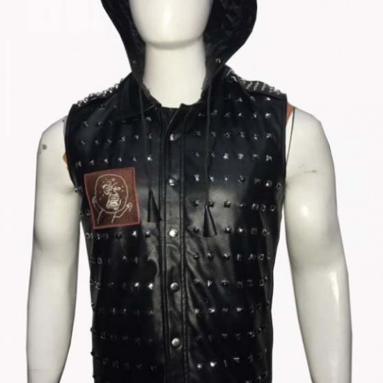 Watch Dogs 2 Wrench Dedsec Leather Vest Watch Dogs 2 Wrench Dedsec Leather Vest