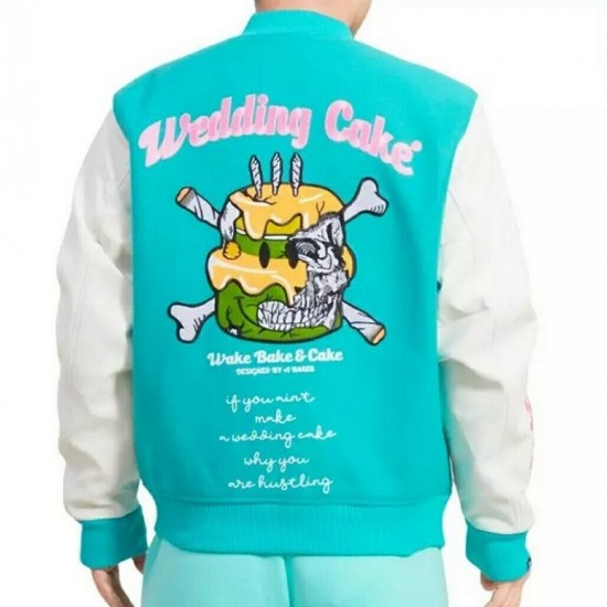 Wedding Cake Embroidered Goonies 2 Mint Varsity Jacket Wedding Cake Embroidered Goonies 2 Mint Varsity Jacket