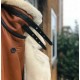 Winter Long Coat Real Sheepskin Leather Fur Vintage Brown Overcoat Winter Long Coat Real Sheepskin Leather Fur Vintage Brown Overcoat