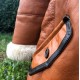Winter Long Coat Real Sheepskin Leather Fur Vintage Brown Overcoat Winter Long Coat Real Sheepskin Leather Fur Vintage Brown Overcoat