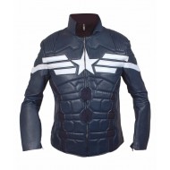 Winter Soldier Captain America Biker Leather Jacket