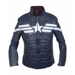 Winter Soldier Captain America Biker Leather Jacket