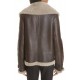 Women Genuine Shearling Brown Aviator Jacket Women Genuine Shearling Brown Aviator Jacket