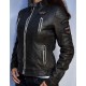 Women's Affliction Black Premium Divergent Biker Leather Jacket