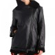 Women's Black Leather Aviator Jacket Women's Black Leather Aviator Jacket