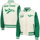 Womens New York Jets Cream Varsity Jacket