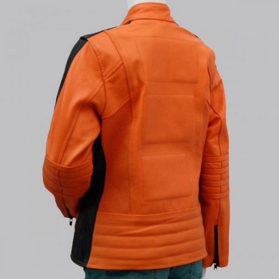 Womens Orange Leather Jacket Womens Orange Leather Jacket