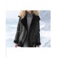 Womens Aviator B3 Sherling Black Winter Jacket Womens Aviator B3 Sherling Black Winter Jacket