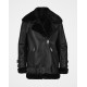 Womens Aviator B3 Sherling Black Winter Jacket Womens Aviator B3 Sherling Black Winter Jacket