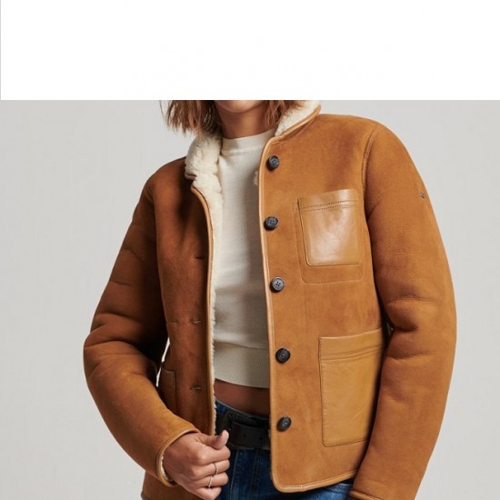 Womens Aviator Flying Shearling Jacket Womens Aviator Flying Shearling Jacket