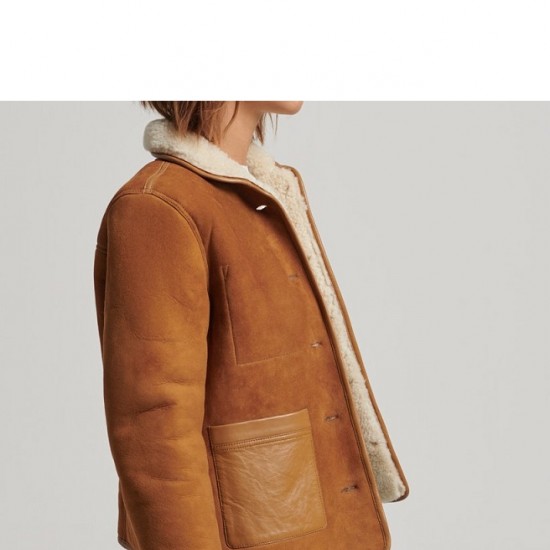 Womens Aviator Flying Shearling Jacket Womens Aviator Flying Shearling Jacket