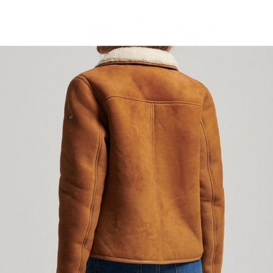 Womens Aviator Flying Shearling Jacket Womens Aviator Flying Shearling Jacket