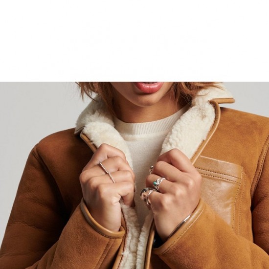 Womens Aviator Flying Shearling Jacket Womens Aviator Flying Shearling Jacket