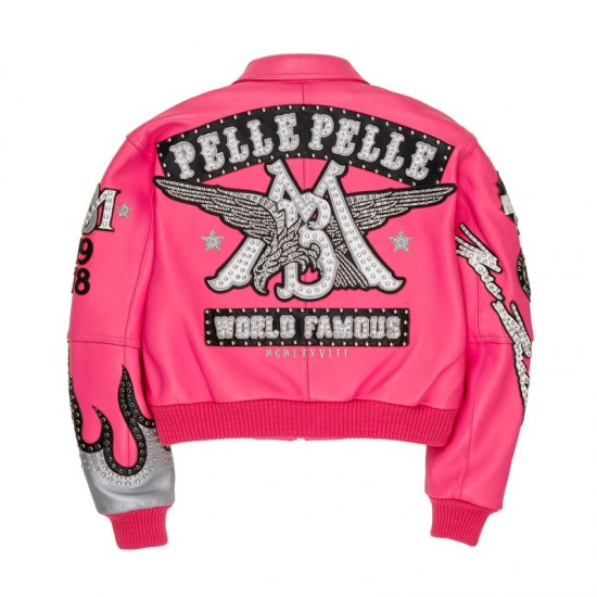 Womens Pelle Pelle World Famous Turquoise Leather Jacket