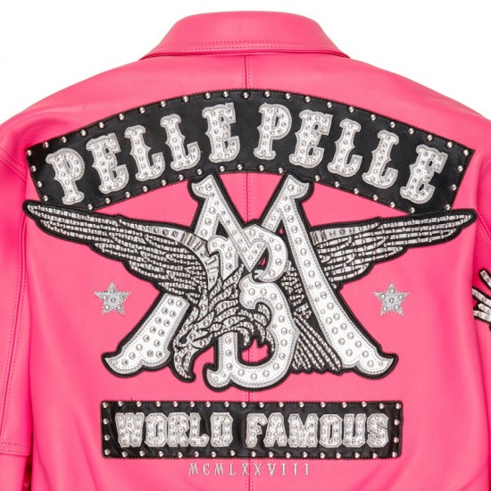 Womens Pelle Pelle World Famous Turquoise Leather Jacket
