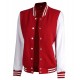 Womens Red and White Varsity Jacket Womens Red and White Varsity Jacket
